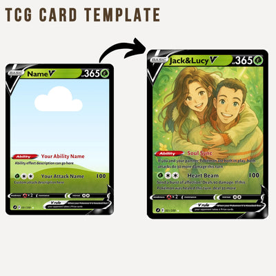 Carte Pokémon Personnalisable Anime